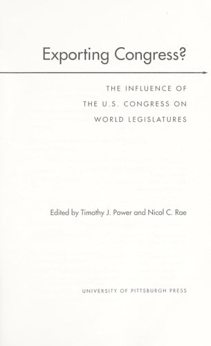 Exporting Congress?