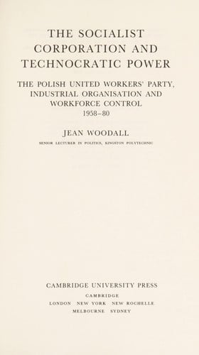 The socialist corporation and technocratic power