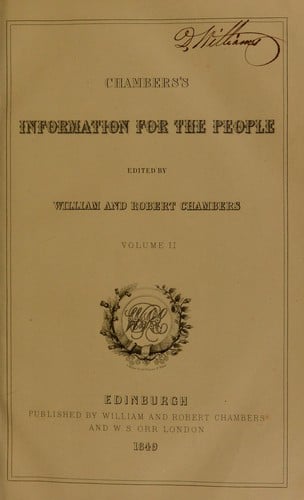 Chambers's information for the people