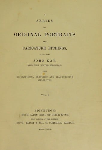 A series of original portraits and caricature etchings