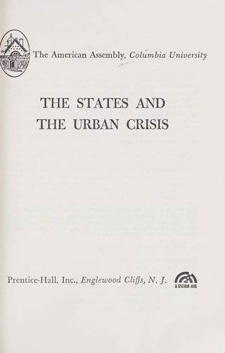 The States and the urban crisis