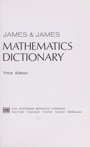 Mathematics dictionary
