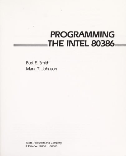 Programming the Intel 80386
