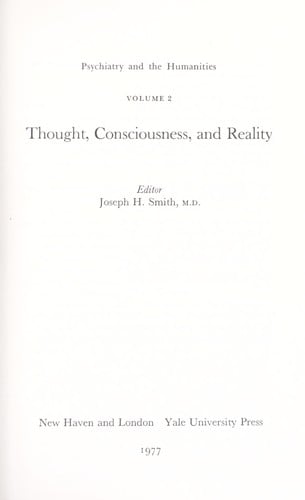 Thought, consciousness, and reality