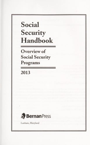 Social Security Handbook