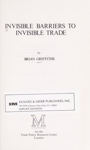 Invisible barriers to invisible trade