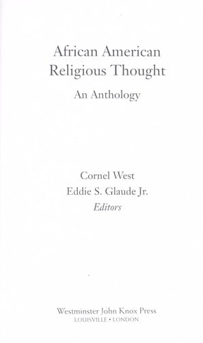 African American religious thought
