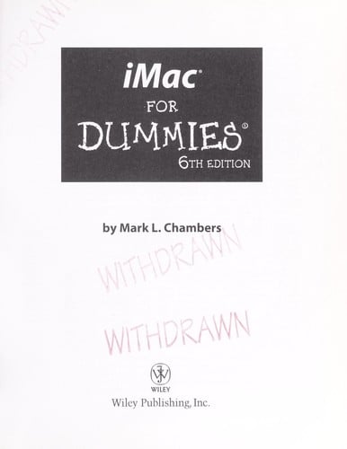 IMac for Dummies