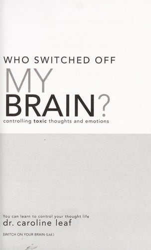 Who switched off my brain?