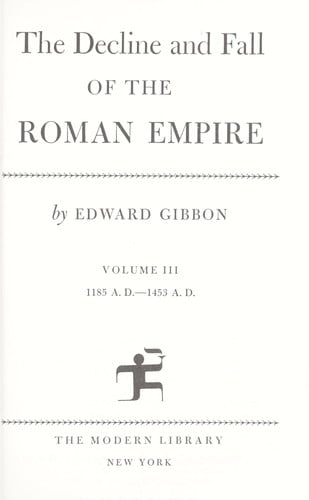 Decline and Fall of the Roman Empire, Vol. 3