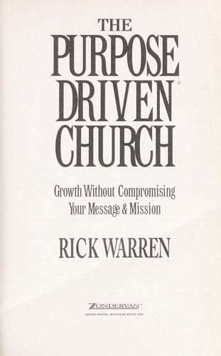 The purpose driven church