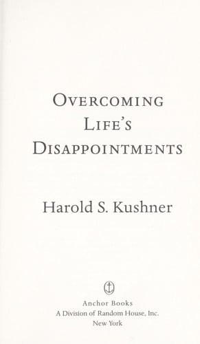 Overcoming life's disappointments