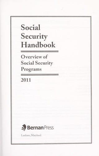 Social Security handbook