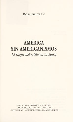 América sin americanismos