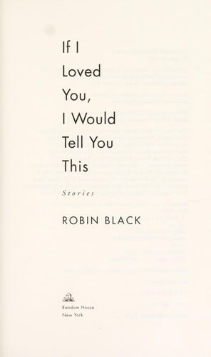 If I loved you, I would tell you this