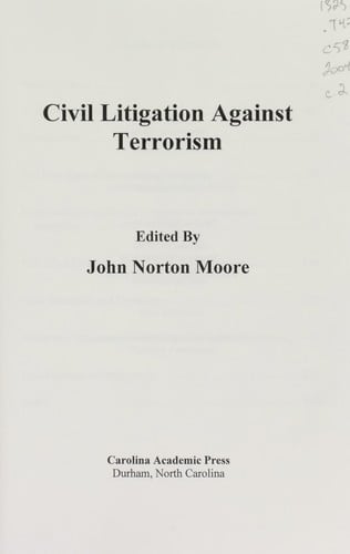 Civil litigation against terrorism