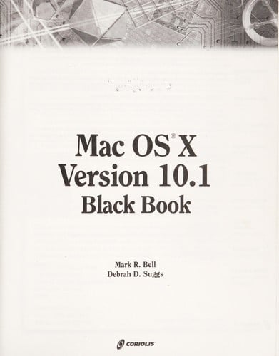 Mac OS X version 10.1 Black book