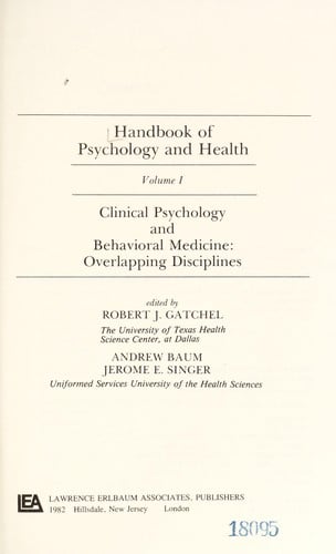 Clinical psychology and behavioral medicine