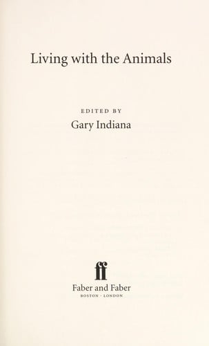 Living with the animals