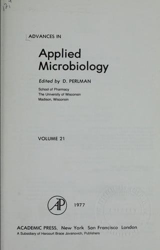 Advances in Applied Microbiology, 21