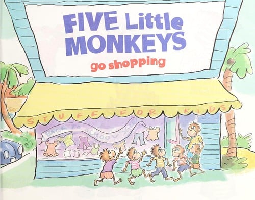 Five little monkeys go shopping