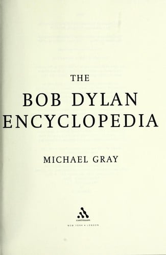 BOB DYLAN ENCYCLOPEDIA