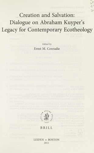 Creation and salvation