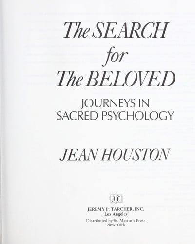 The search for the beloved