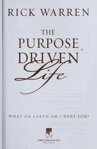 The purpose-driven life