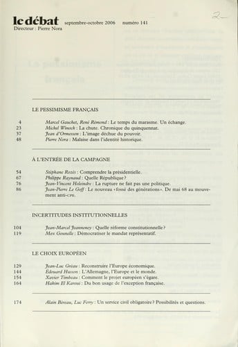 La France dans l'attente