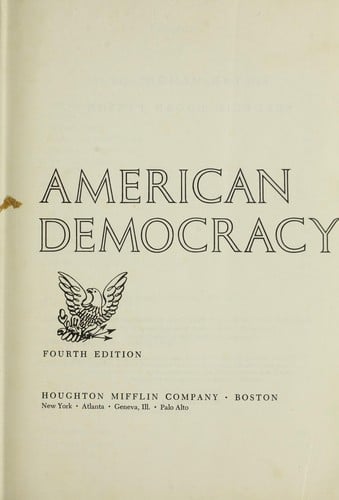 A history of American democracy