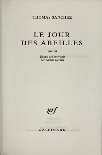 Le jour des abeilles