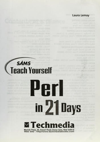 Sams teach yourself Perl in 21 days
