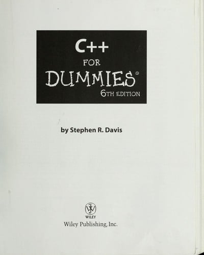 C++ for dummies, 6th edition