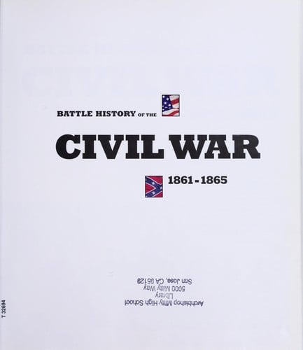 Battle history of the Civil War, 1861-1865