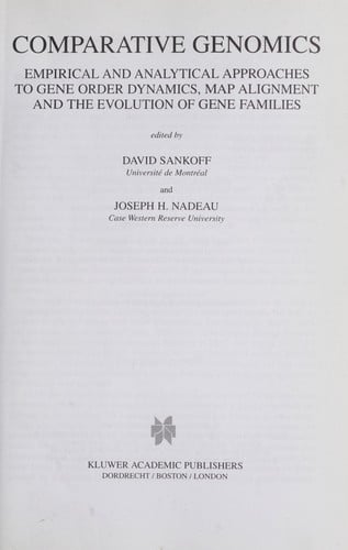 Comparative genomics