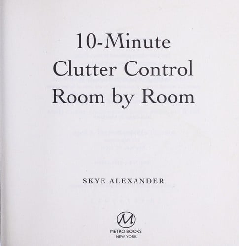10-minute clutter control room by room