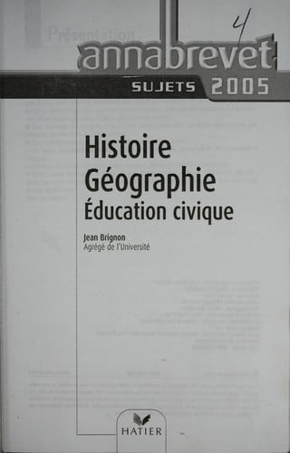 Histoire ge ographie e ducation civique