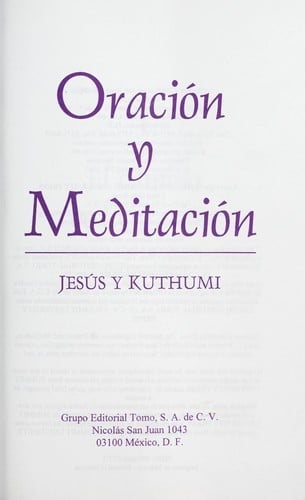 Oracio n y meditacion