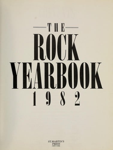The Rock yearbook 1982