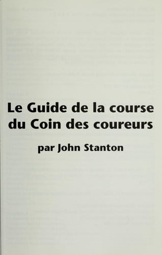 Le guide de la course du Coin des coureurs