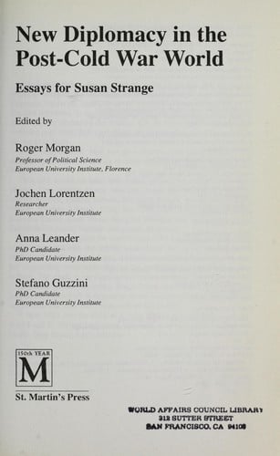 New diplomacy in the post-cold war world