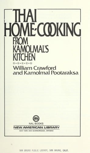 Thai Home Cooking from Kamolmal's Kitchen