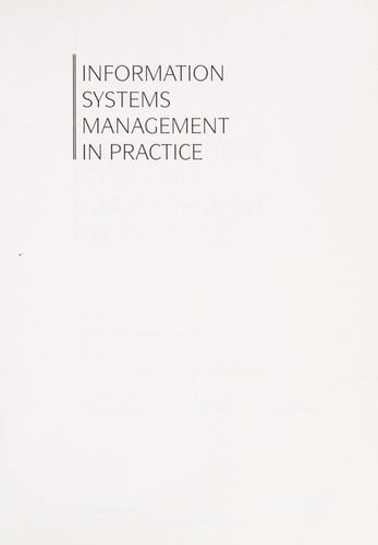 Information systems management in practice