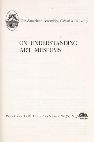 On understanding art museums.