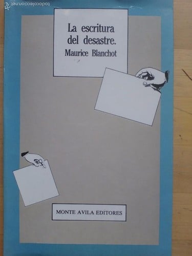 La escritura del desastre