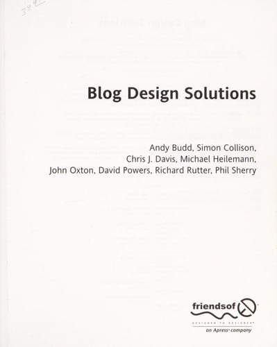 Blog design solutions