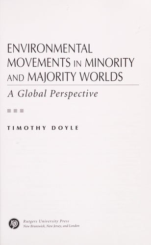 Environmental movements in minority and majority worlds