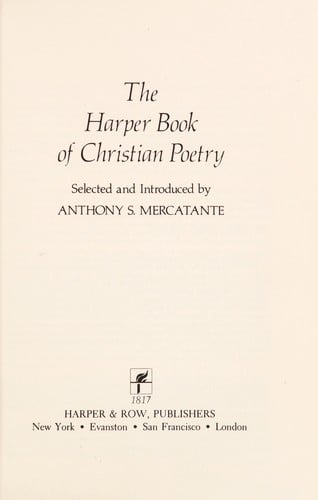 The Harper book of Christian poetry