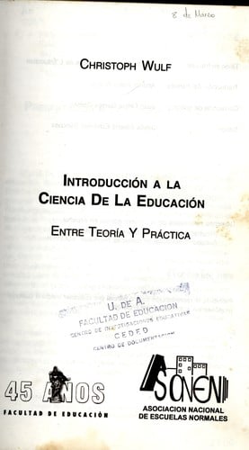 Introduccion a la ciencia de la educacion
